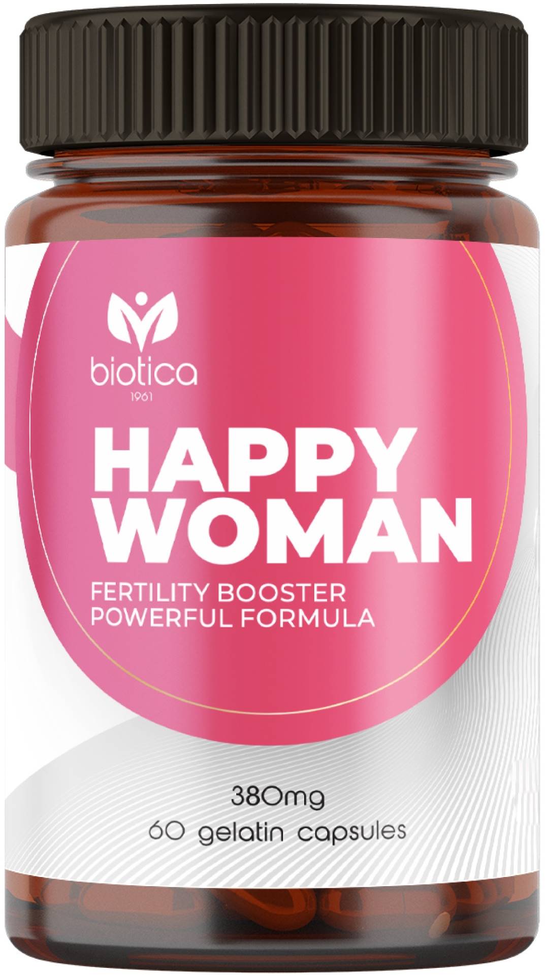 Happy Woman, 380 mg, 60 capsule de gelatină, Biotica 1961