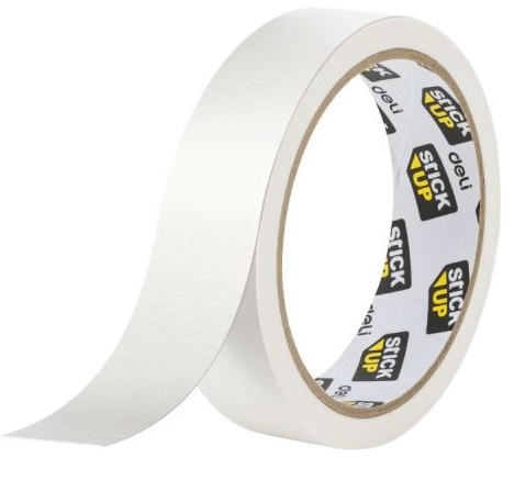Bandă adezivă din hârtie Deli Stick Up - EA513, 24 mm х 20 m