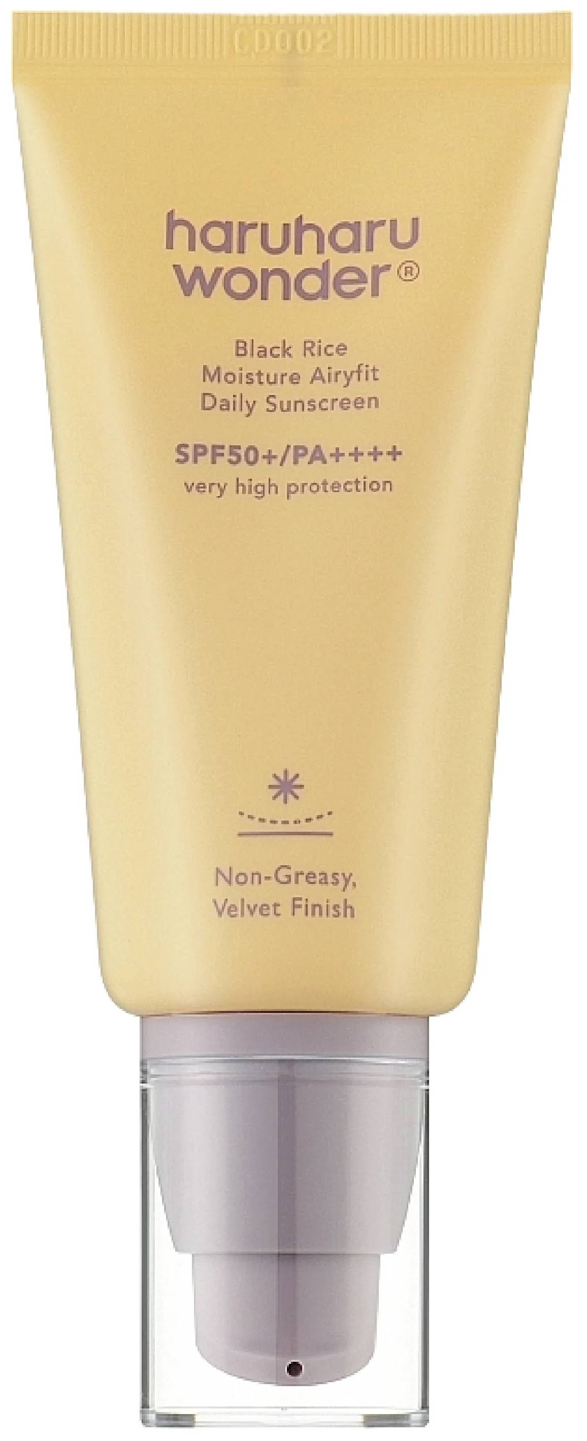 Crema solara Black Rice Airyfit SPF 50+ PA++++, 50 ml, Haruharu - imagine 2