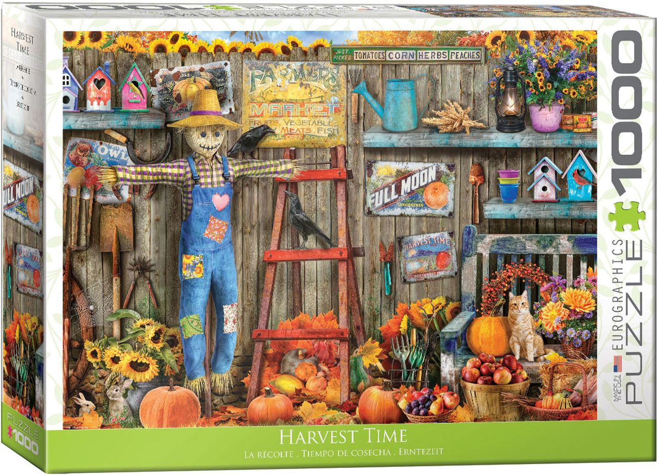 Puzzle Eurographics din 1000 de piese - Garden Harvest Time