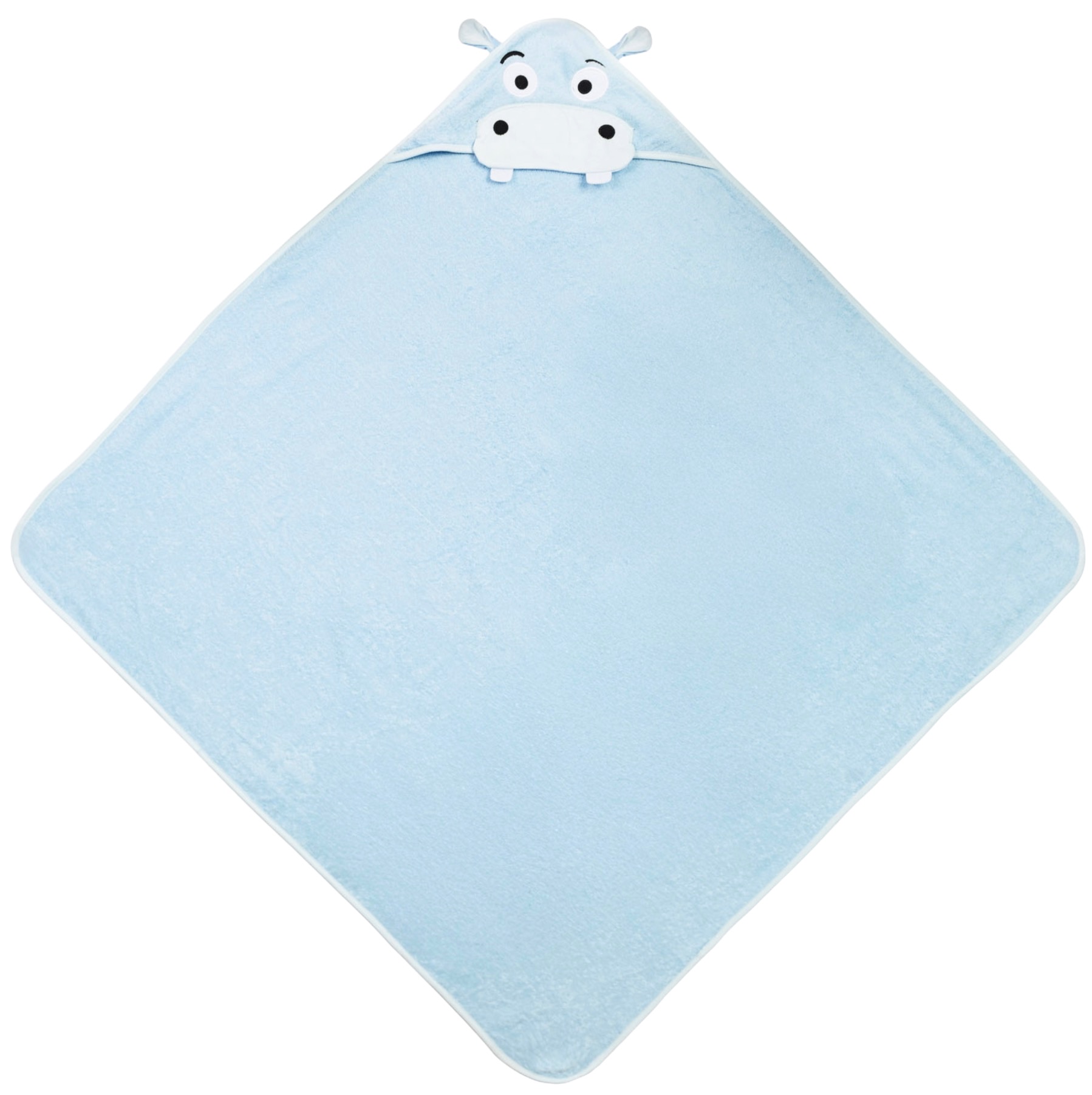 Prosop cu glugă Sensillo - Water Friends, hipopotam, 100 х 100 cm