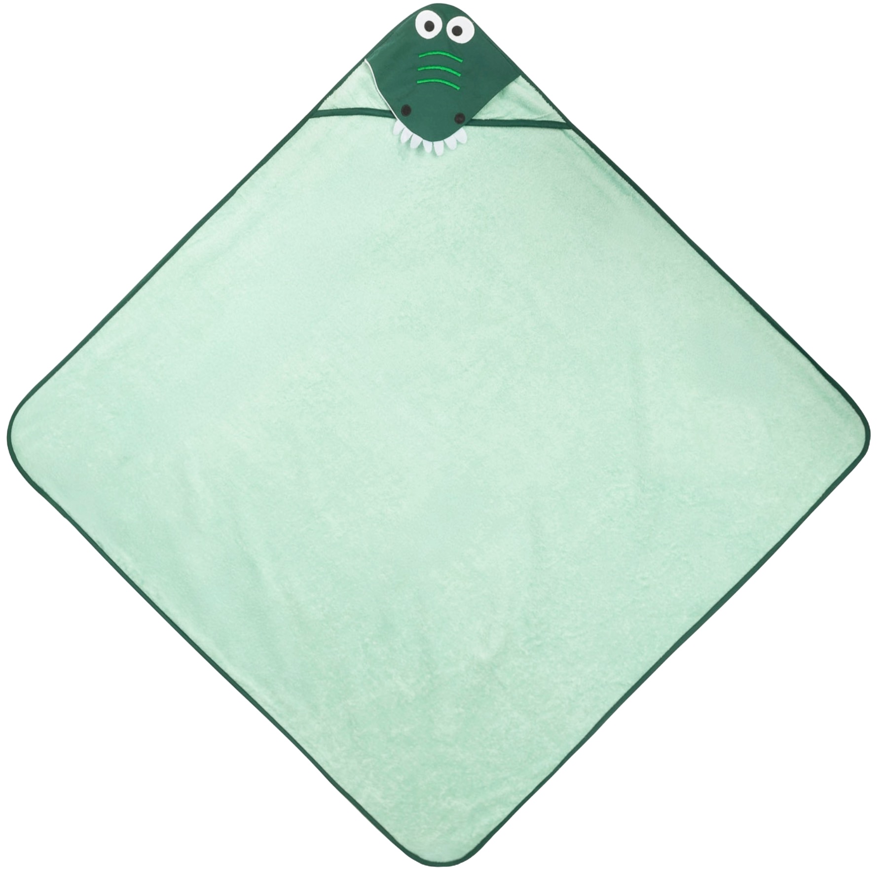 Prosop cu glugă Sensillo - Water Friends, crocodil, 100 х 100 cm