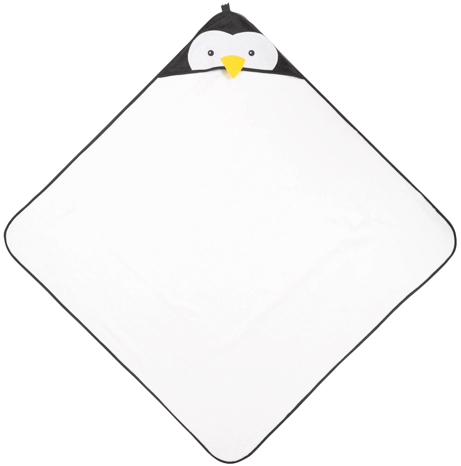 Prosop cu glugă Sensillo - Water Friends, pinguin, 100 х 100 cm
