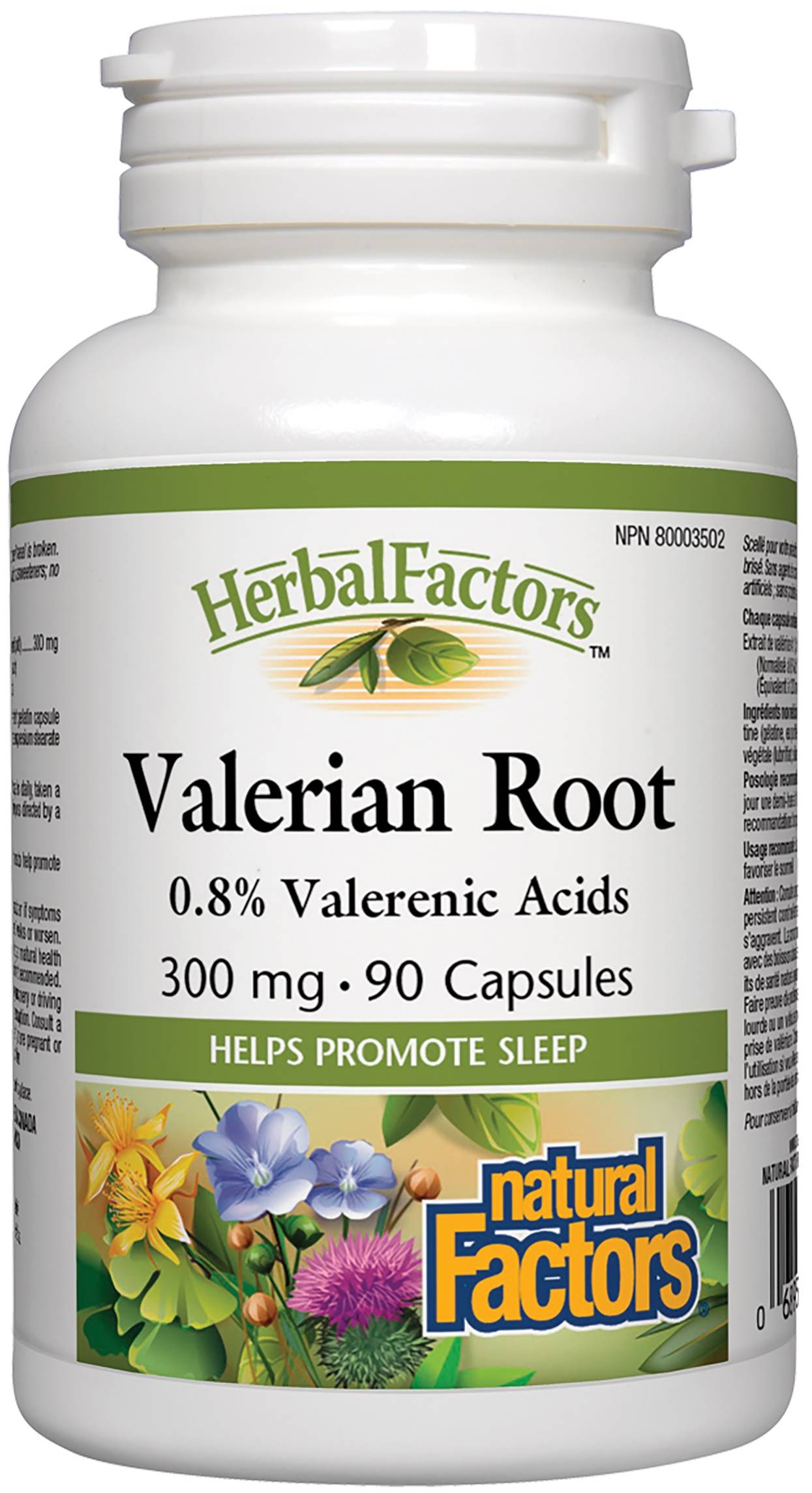 Herbal Factors Valerian Root, 300 mg, 90 capsule, Natural Factors