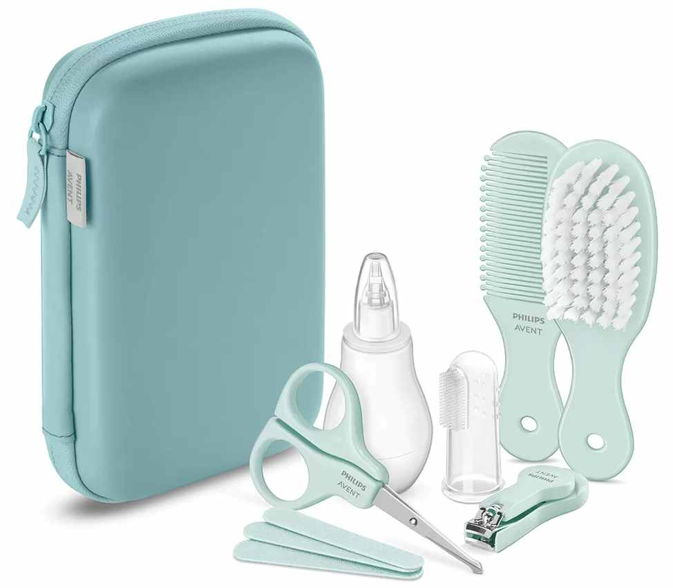 Set de igienă Philips Avent - Îngrijirea bebelușilor, 10 bucăți, mentă