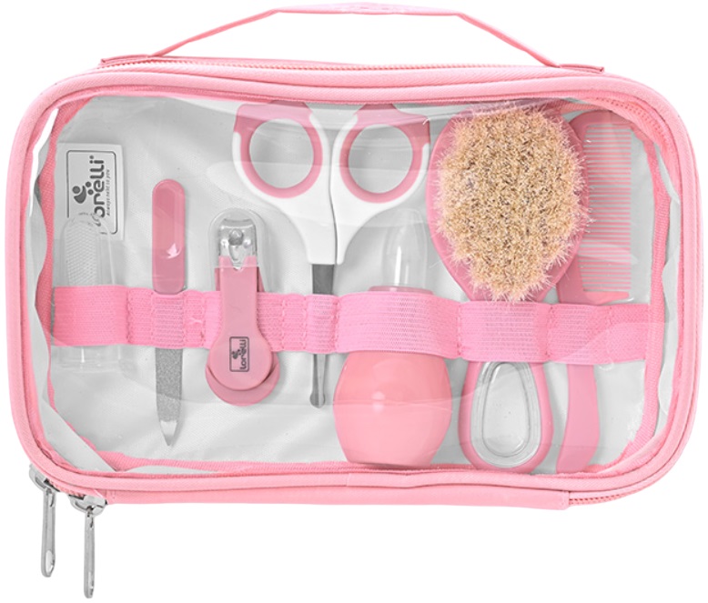 Set de igienă cu suport Lorelli Baby Care - Deluxe, Blush Pink