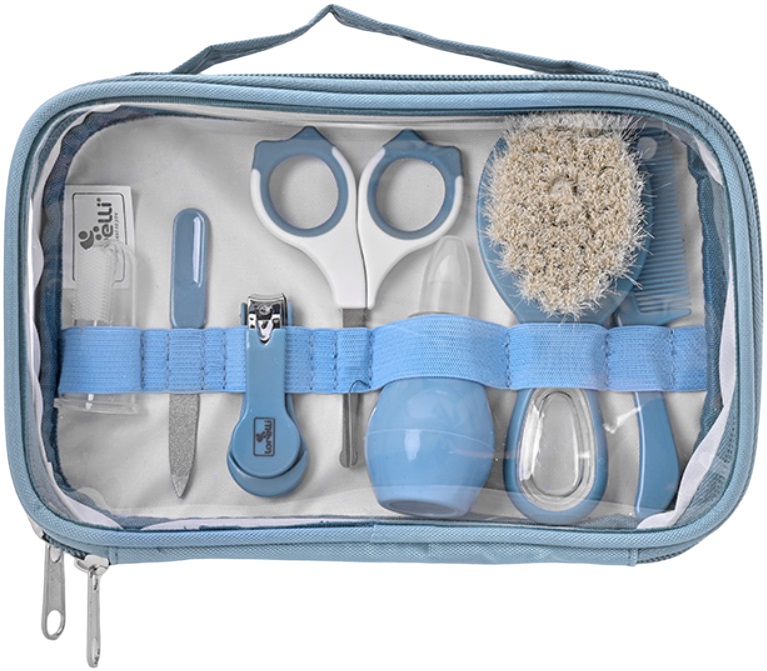 Set de igienă cu suport Lorelli Baby Care - Deluxe, Moonlight Blue