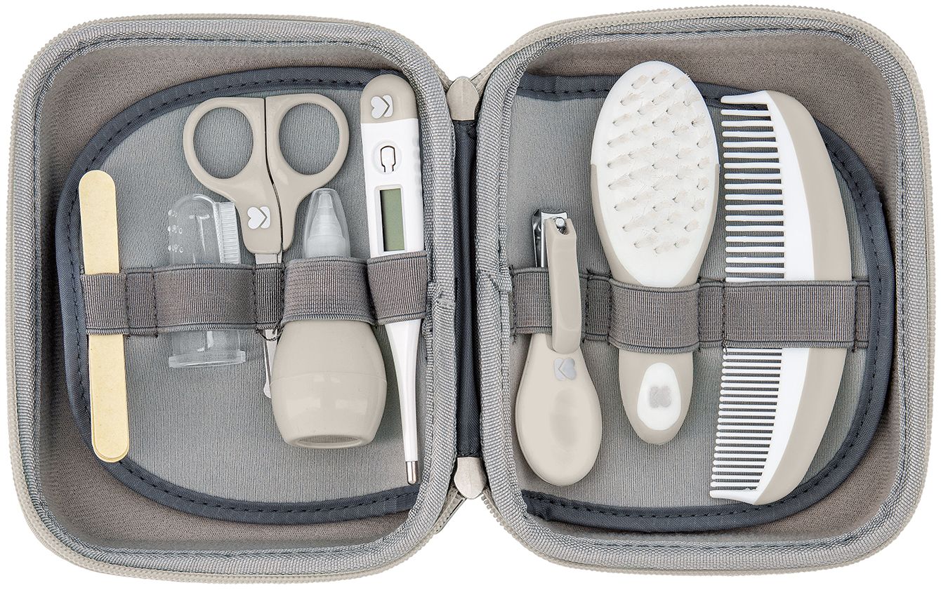 Set de igienă pentru bebeluși KikkaBoo - Beige, 8 piese