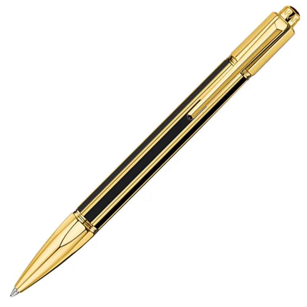 Pix Caran d'Ache China black - Black, Gold plated
