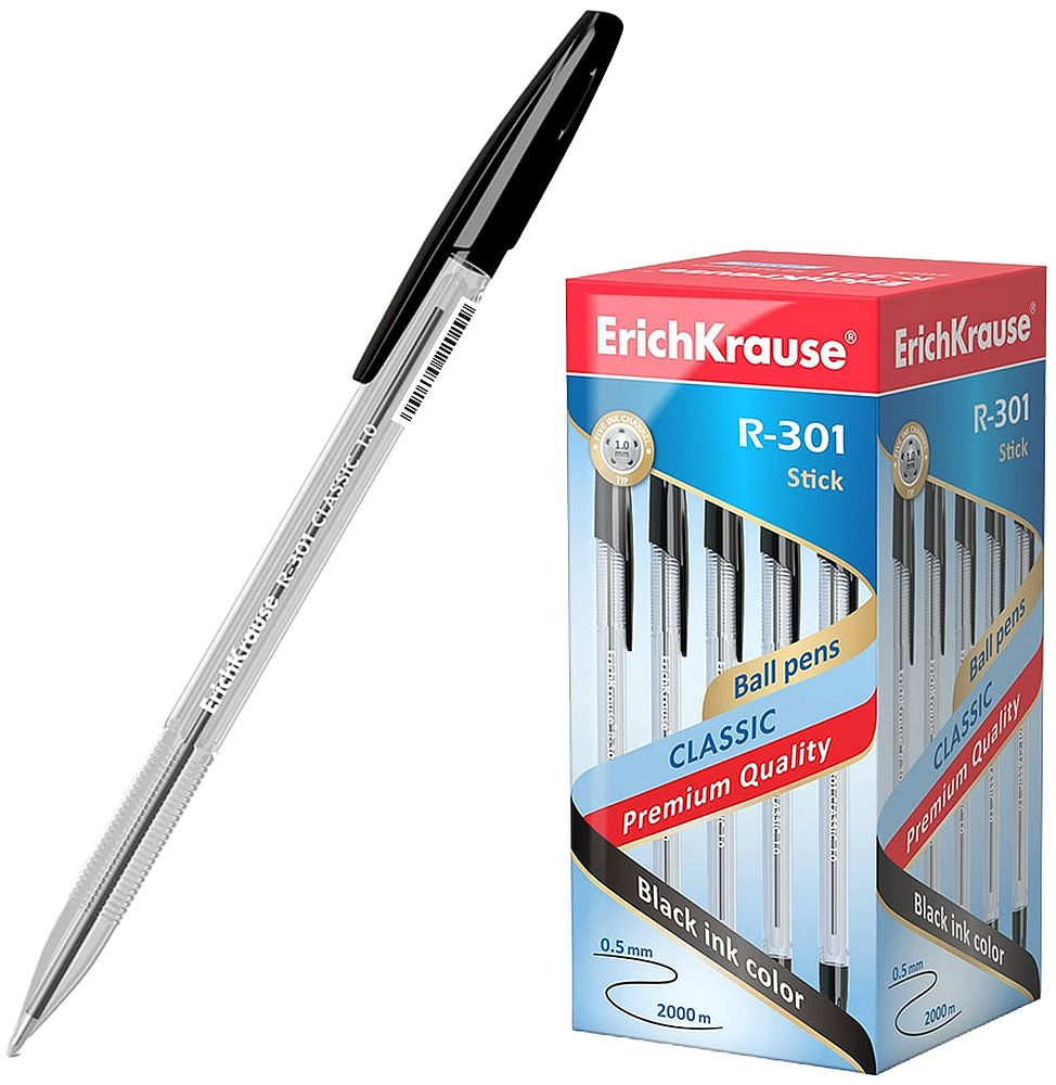 Pix Erich Krause R-301 Classic - 1.00 mm, negru