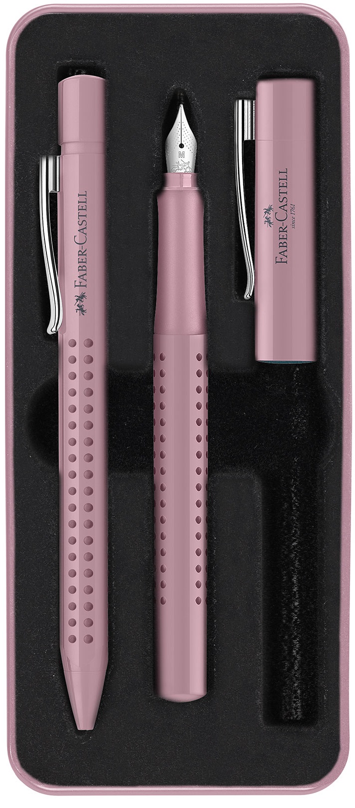 Set Pix si stilou Faber Castell Grip 2010 - Roz