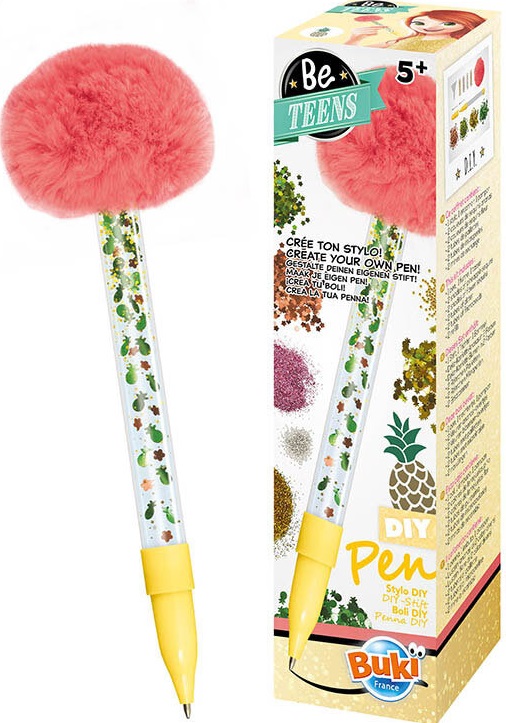 Pix cu puf Buki France Be teens - Ananas
