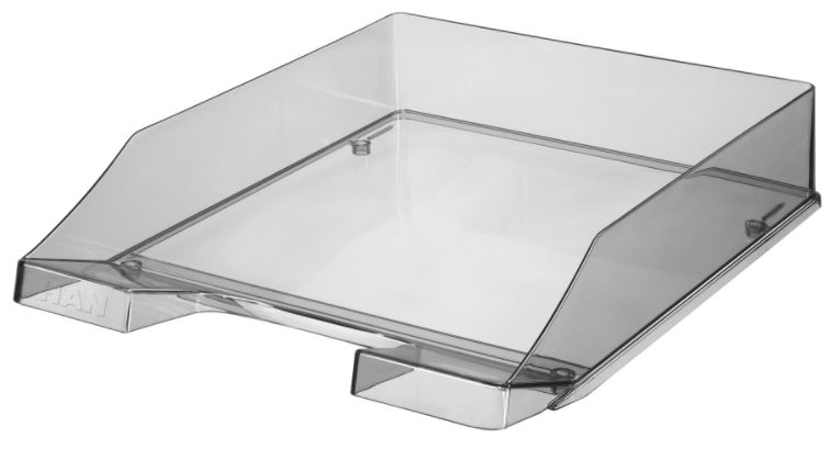 Suport orizontal de birou Han - Transparent, gri