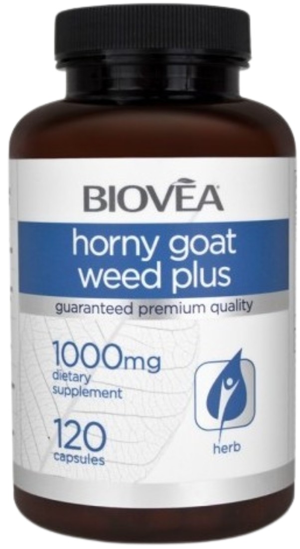 Horny Goat Weed Plus, 1000 mg, 120 capsule, Biovea