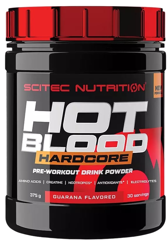 Hot Blood Hardcore, punch tropical, 375 g, Scitec Nutrition