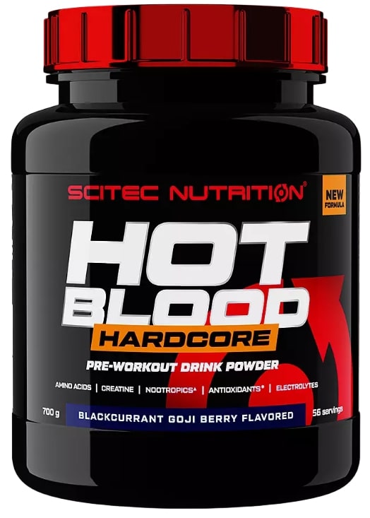 Hot Blood Hardcore, punch tropical, 700 g, Scitec Nutrition