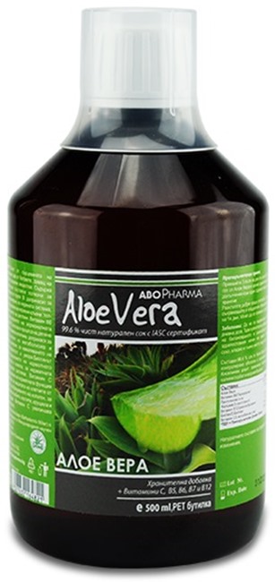 Aloe Vera Suc de aloe vera 99,6%, 500 ml, Abo Pharma