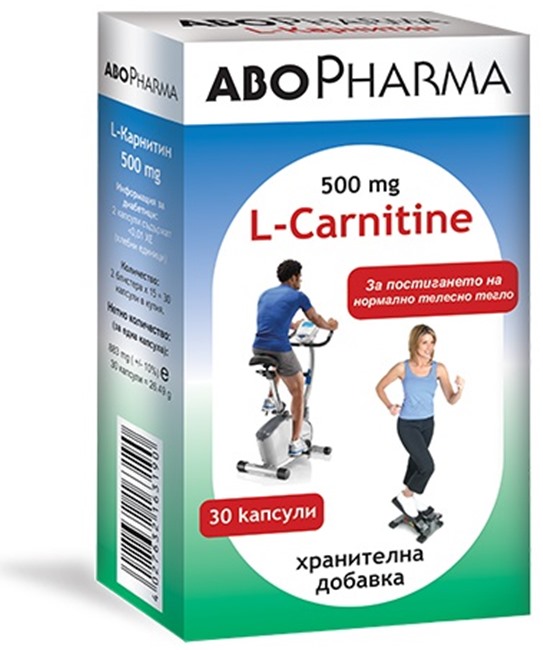 L-Carnitine, 500 mg, 30 capsule, Abo Pharma