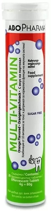 Multivitamine, 20 comprimate efervescente, Abo Pharma