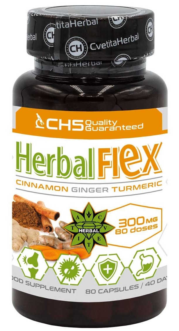 Herbal Flex, 300 mg, 80 capsule, Cvetita Herbal