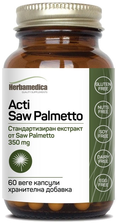 Acti Saw Palmetto, 350 mg, 60 capsule vege, Herbamedica