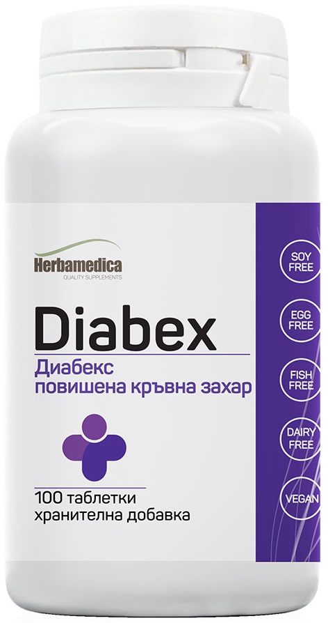 Diabex, 100 tablete, Herbamedica
