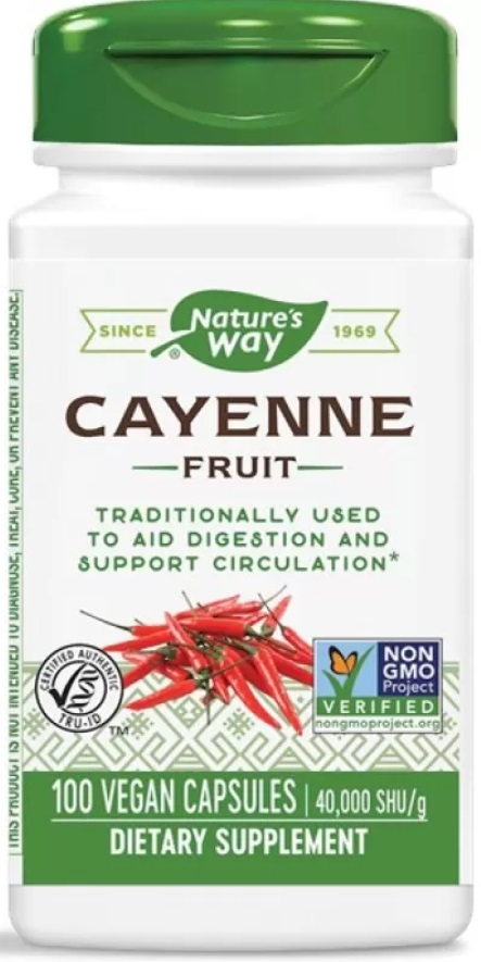 Cayenne Fruit, 450 mg, 100 capsule, Nature's Way