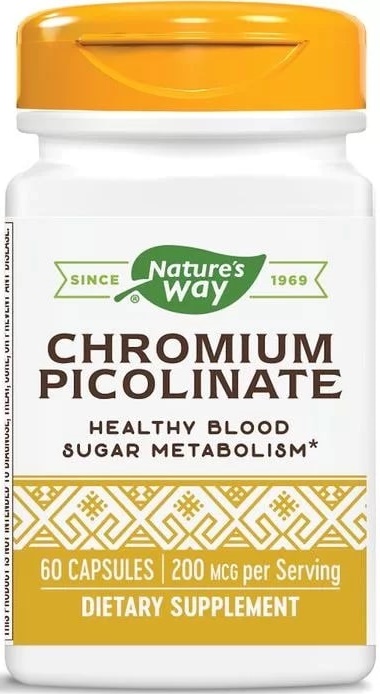 Cromium Picolinate, 200 mcg, 60 capsule, Nature's Way