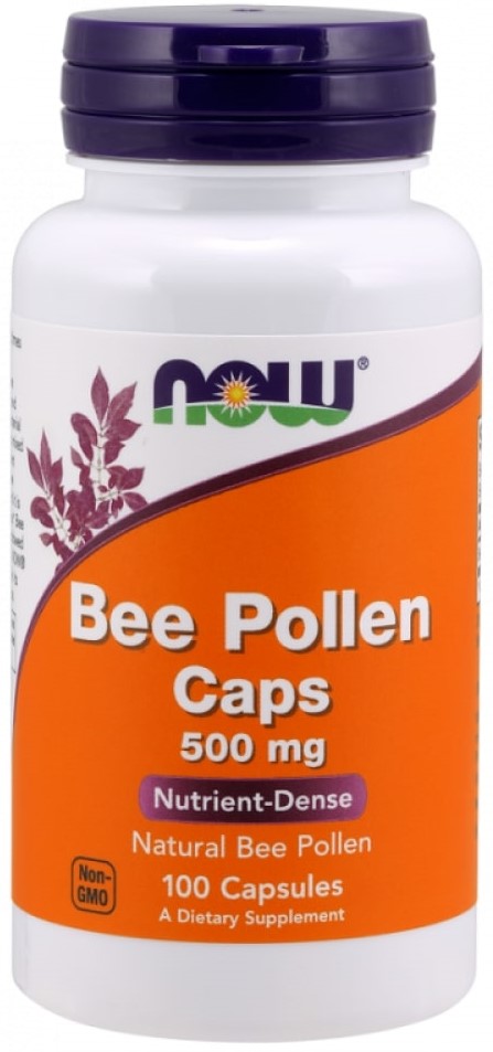 Bee Pollen, 500 mg, 100 capsule, Now