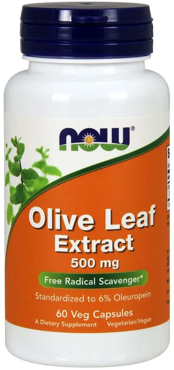 Olive Leaf Extract, 500 mg, 60 capsule vegetale, Now