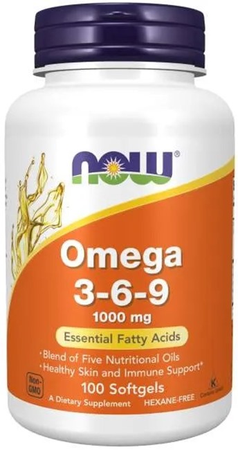 Omega 3-6-9, 1000 mg, 100 gelule moi, Now Foods - imagine 3