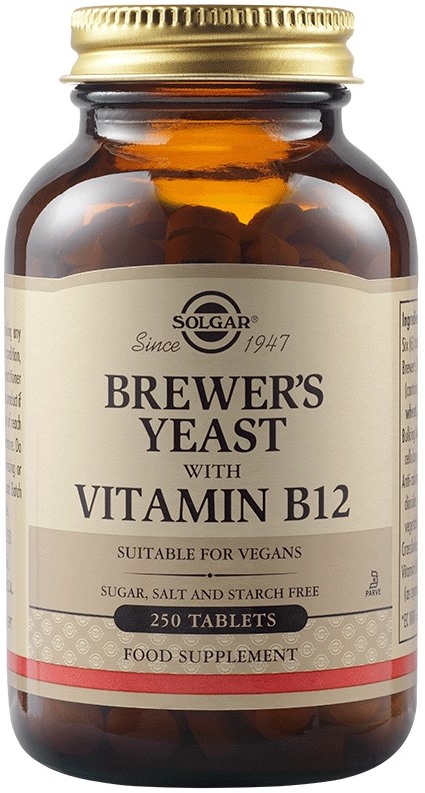 Brewer's Yeast, 500 mg, 250 tablete, Solgar