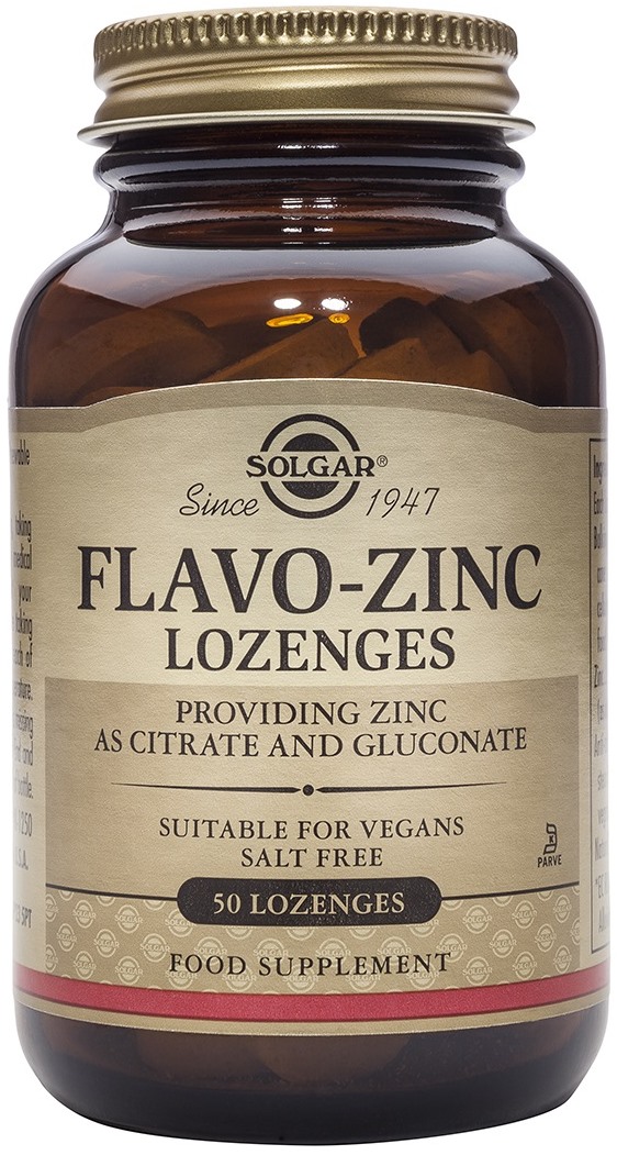 Flavo-Zinc, 23 mg, 50 tablete, Solgar