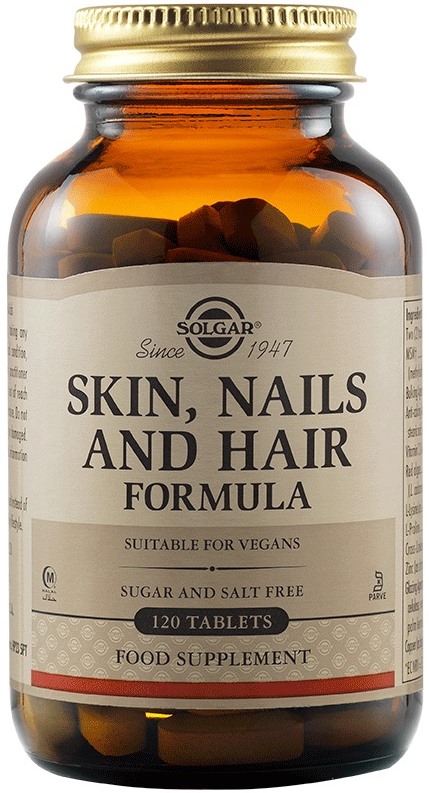 Hair, Skin and Nail Formula, 120 tablete, Solgar