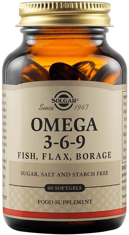 Omega 3-6-9 Softgels, 60 capsule, Solgar - imagine 4