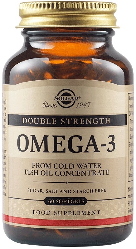 Omega-3, Double Strength, 60 capsule moi, Solgar