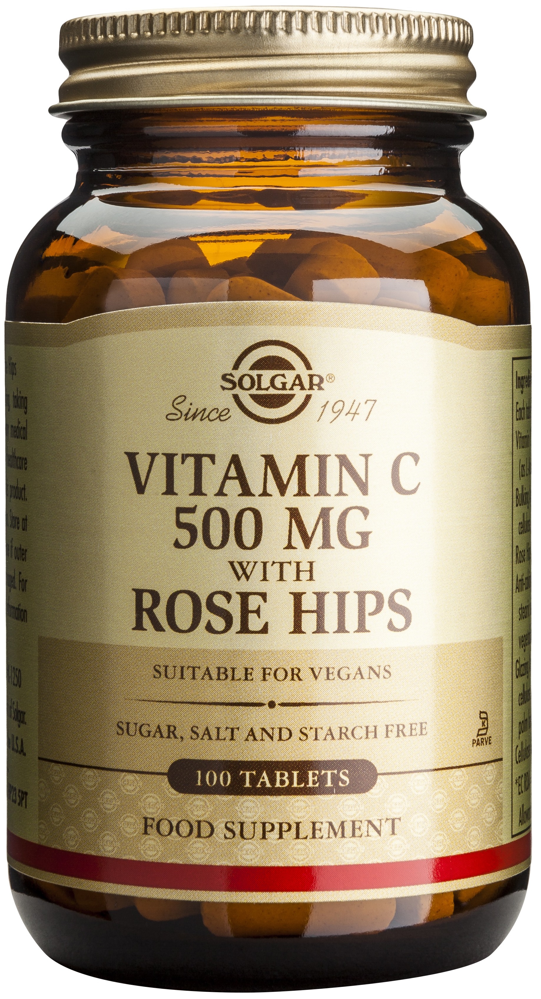 Vitamin C with Rose Hips, 500 mg, 100 tablete