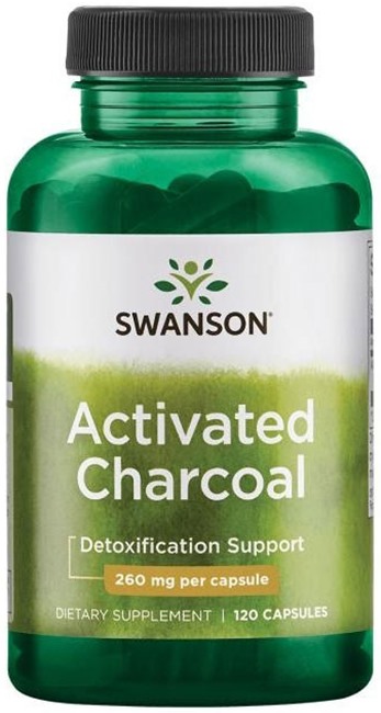 Activated Charcoal, 260 mg, 120 capsule, Swanson