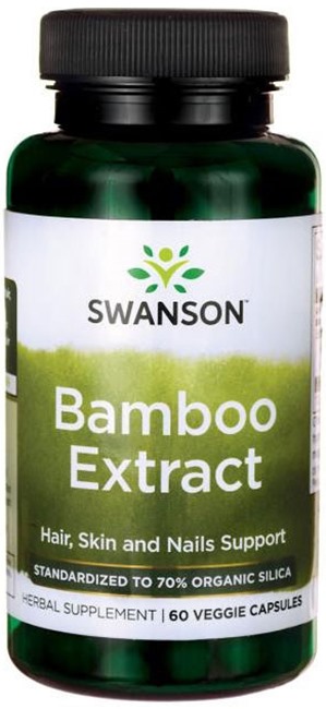 Bamboo Extract, 60 capsule vegetale, Swanson