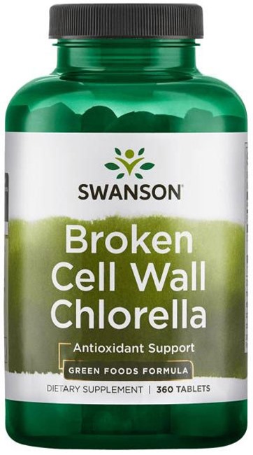 Broken Cell Wall Chlorella, 360 tablete, Swanson