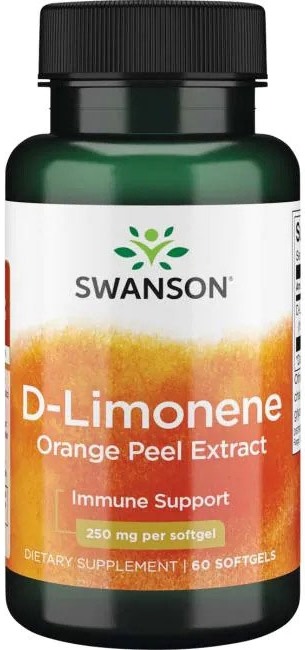 D-Limonene, 250 mg, 60 capsule moi, Swanson