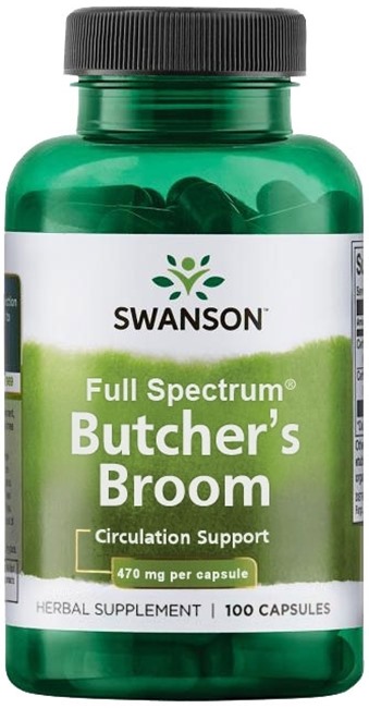 Full Spectrum Butcher's Broom, 470 mg, 100 capsule, Swanson