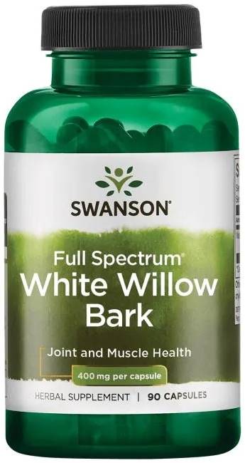 Full Spectrum White Willow Bark, 400 mg, 90 capsule, Swanson