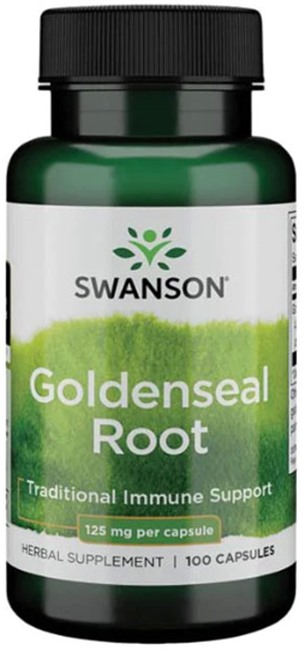 Goldenseal Root, 125 mg, 100 capsule, Swanson