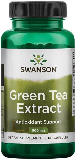 Green Tea Extract, 500 mg, 60 capsule, Swanson