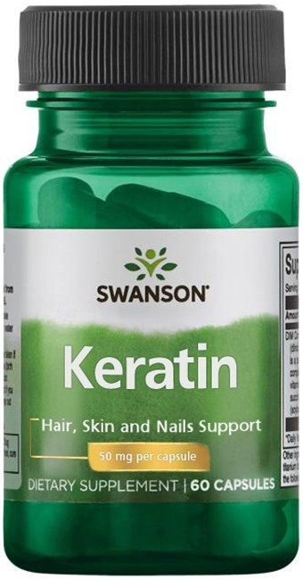 Keratin, 50 mg, 60 capsule, Swanson