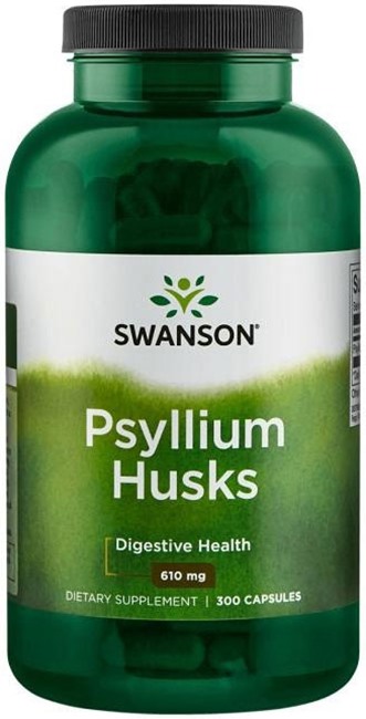 Psyllium Husks, 610 mg, 300 capsule, Swanson