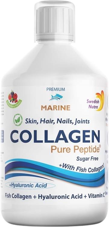 Colagen Marin Hidrolizat 10000mg, 500 ml, Swedish Nutra - imagine 2