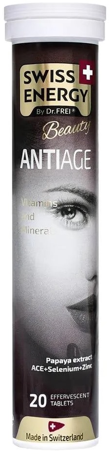 Antiage, 20 comprimate efervescente, Swiss Energy