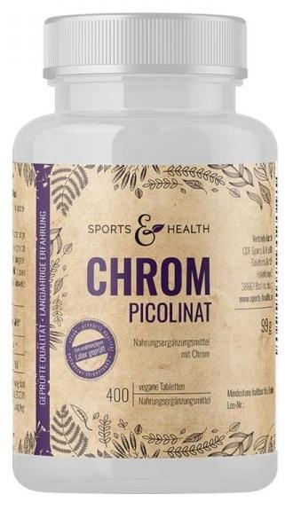 Crom picolinat, 400 tablete, Sports & Health Solutions